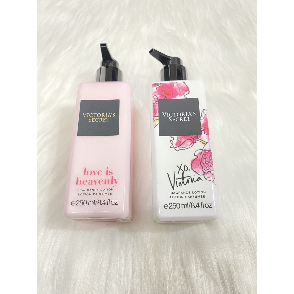 [HÀNG MỸ] Dưỡng thể Victoria’s Secret XO Victoria Fragrance Lotion 250ML /  Love is Heavenly Lotion 250ml