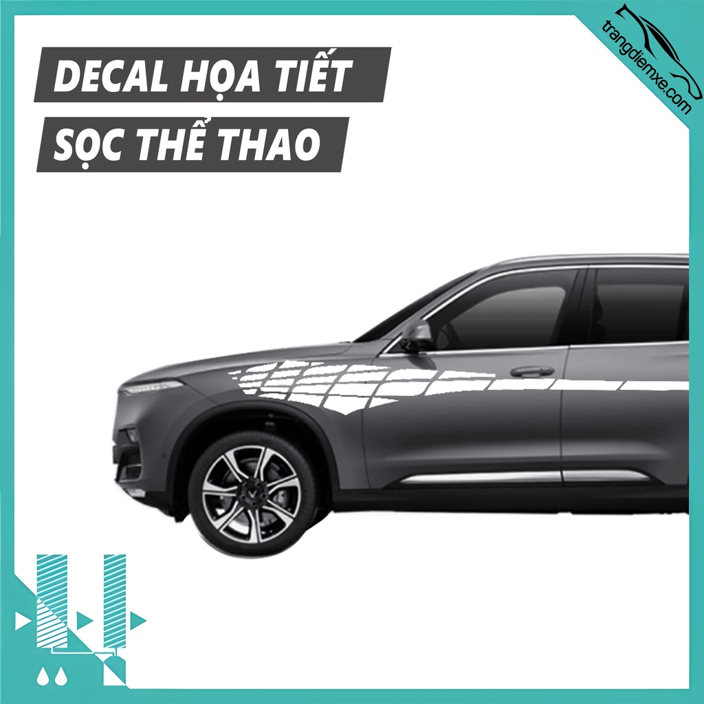 Decal Dán Xe Đua Xe Thể Thao Tem Dán Xe Siêu Cool Ngầu Trangdiemxe Y68