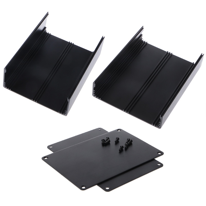 Hộp nhôm đen đựng linh kiện điện tử 155x120x83mm
