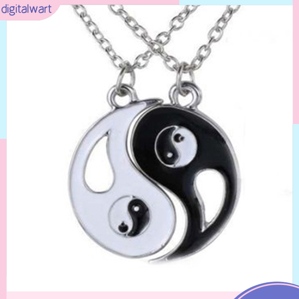 Set 2 Dây Chuyền Âm Dương Độc Đáo Dành Cho Chị Em Gái