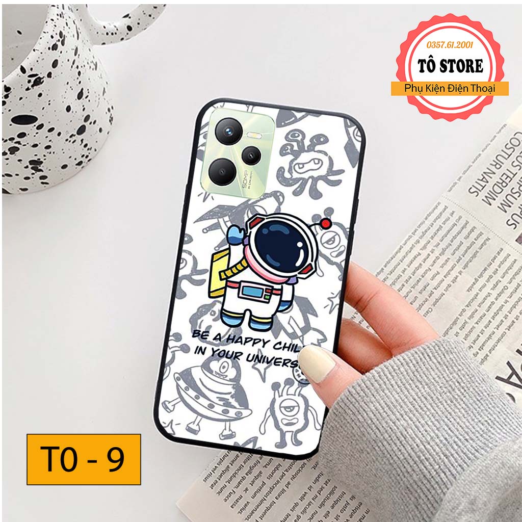 Ốp lưng Realme C35 / Realme C35S in hình phi hành gia vũ trụ ngân hà trẻ trung đáng yêu, chống trầy xước