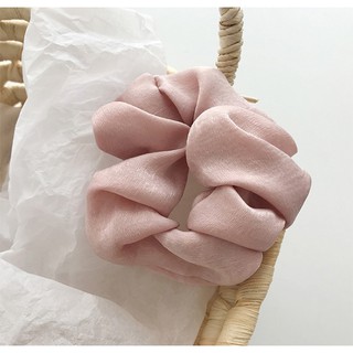 Cột (Buộc) Tóc Nữ- Scrunchies Vải Lụa Mềm Mại- Phụ Kiện Tóc Nữ, Bé Gái.