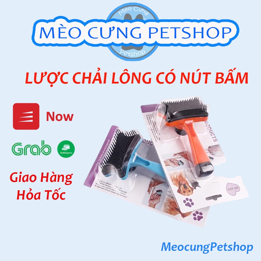 Lược chải lông mèo (có nút bấm tách lông, và loại không nó nút)