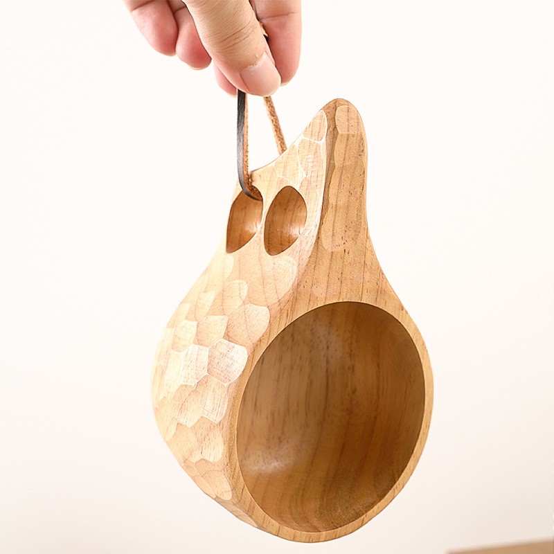 Cốc gỗ Kuksa Bushcraft.
