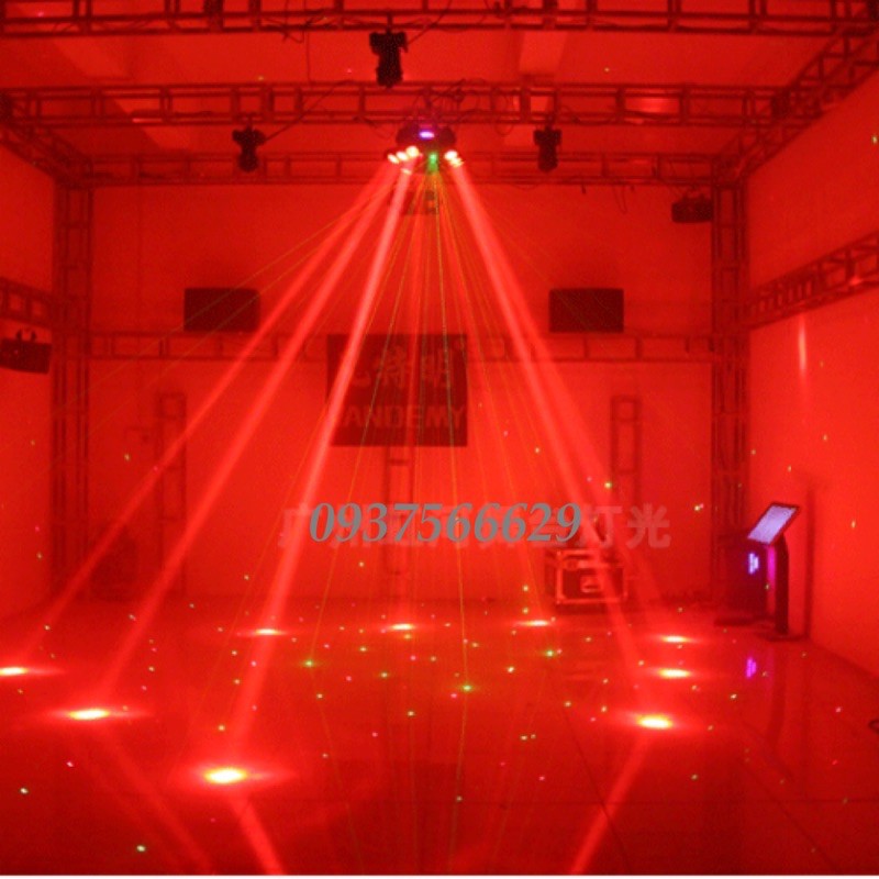 Đèn Sân Khấu Đèn Karaoke Moving Head 9 Mắt Lớn Laser - Magic Store SG