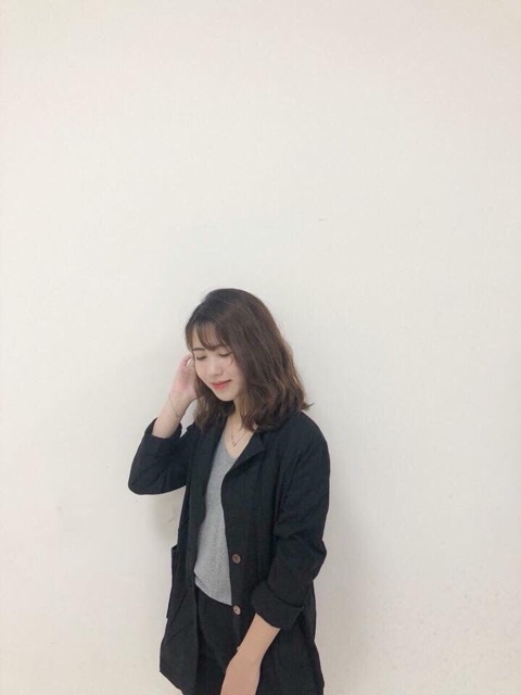 Set vest đen