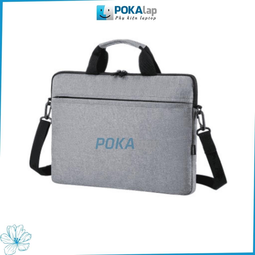 Túi chống sốc laptop, macbook POKA17 chất liệu vải oxford  ngăn chống thấm nước 13 inch 14 inch 15 inch - POKALAP