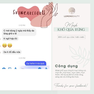 LEMONMASK-BỘT KHỔ QUA RỪNG HANDMADE