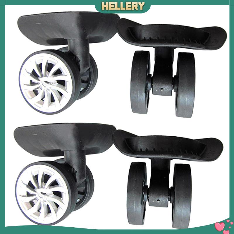 Set 2 Bánh Xe Xoay 360 Độ Màu Đen Chống Mòn Dùng Để Sửa Chữa Vali