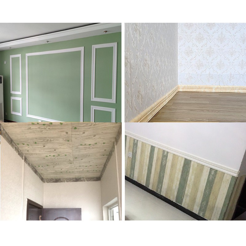 Phào Chỉ Xốp, Viền Xốp Dán Tường Dày 1cm, dài 2.25m rộng 8.5cm | BigBuy360 - bigbuy360.vn