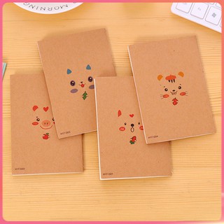Sổ Tay Ghi Chú mini Bỏ Túi Bằng Giấy Kraft 64K Phong Cách retro