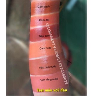 - Màu đỏ rượu làm son HandMade