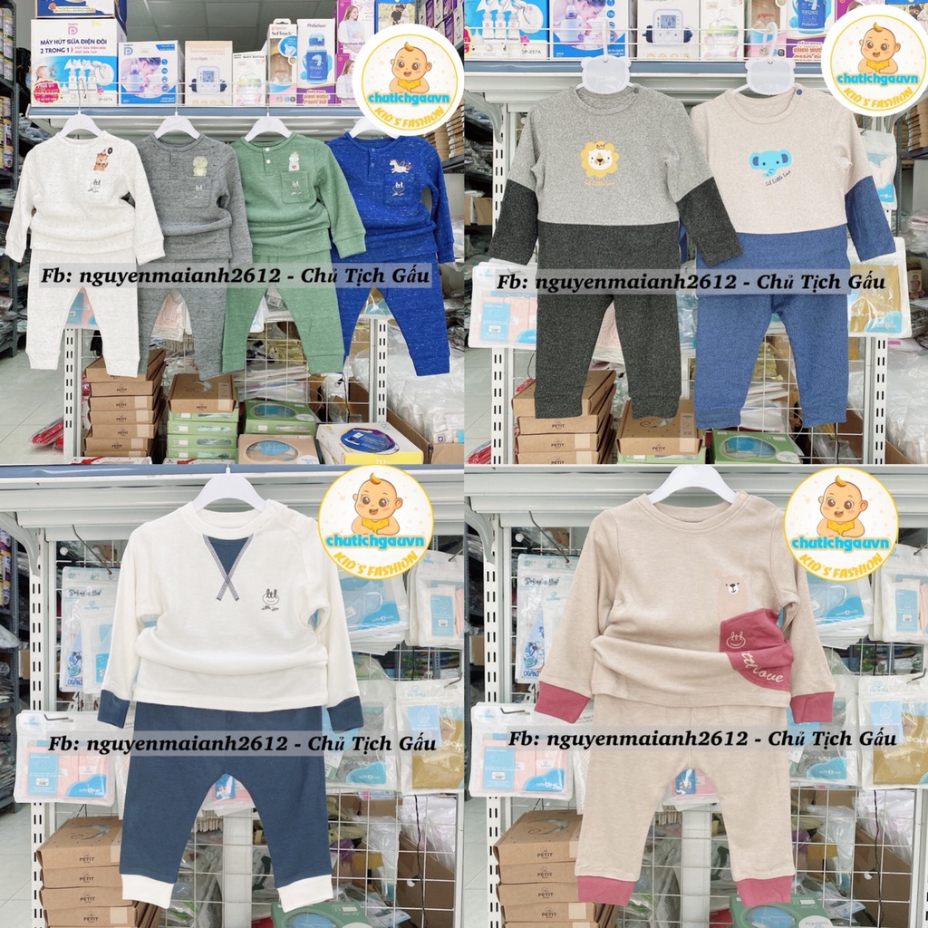 LIL-Little love Bộ quần áo len dài tay cho bé từ 6 tháng đến 4 tuổi