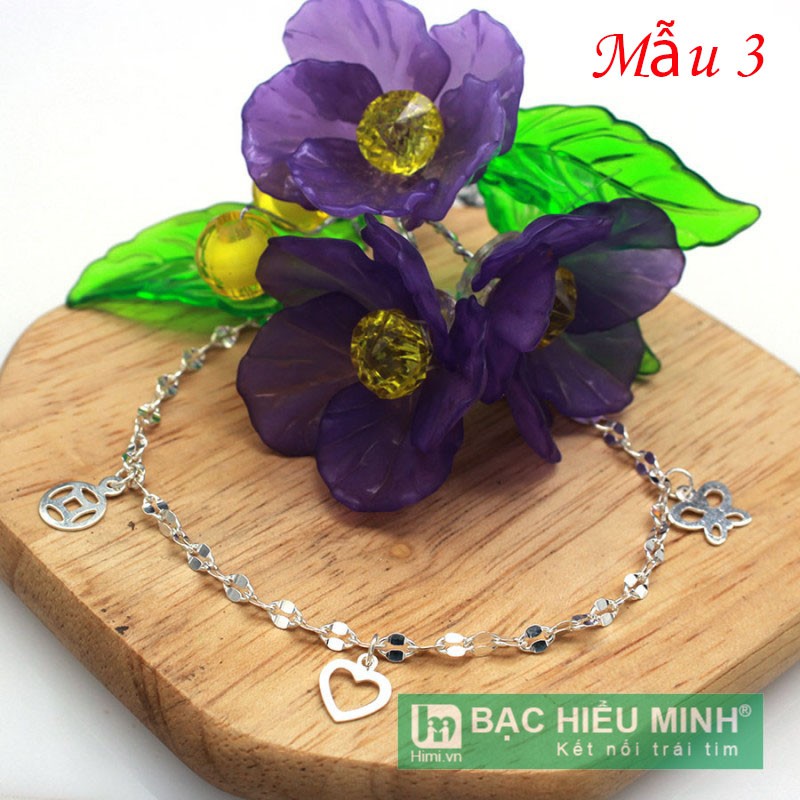 Lắc tay nữ bạc 925 HIMI LTU001 kiểu hàn quốc bạc thật đơn giản sáng đẹp - BẠC HIỂU MINH | BigBuy360 - bigbuy360.vn