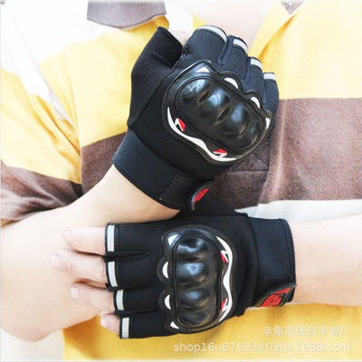 Găng tay cụt ngón thể thao du lịch nam HT Sports cao cấp có gù bảo vệ mu lòng bàn tay