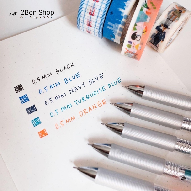 Pentel Energel Infree BLN75TL - 10 màu | Bút Bi Gel Pentel Siêu Mượt, Nhanh Khô