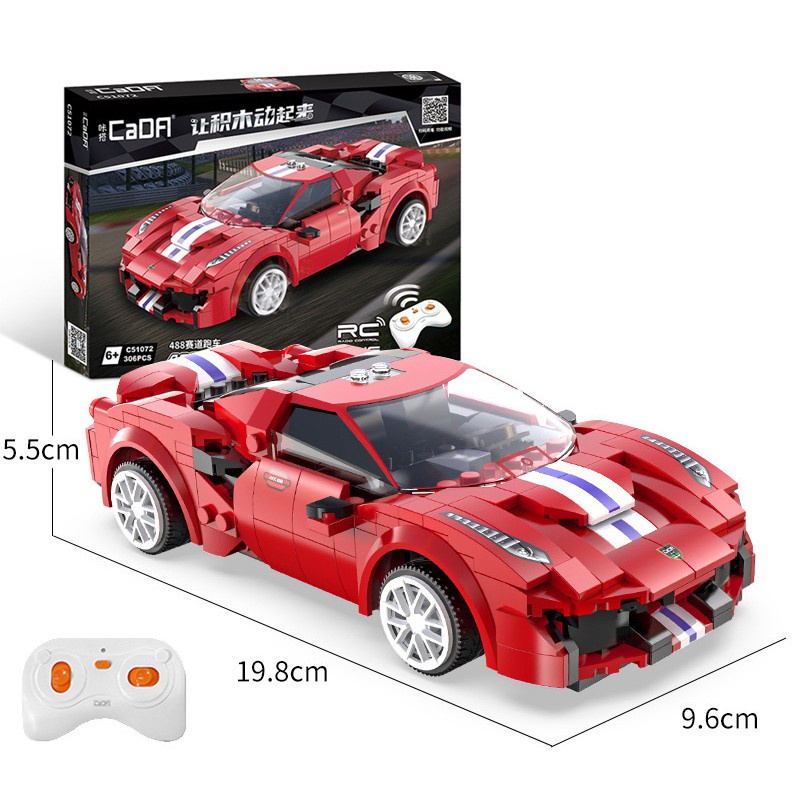 Đồ Chơi Lắp Ráp Mô Hình Oto Điều Khiển Từ Xa RC Technic CADA Siêu Xe Lamborghini, Ferrari, Bugatti, McLaren, Lotus