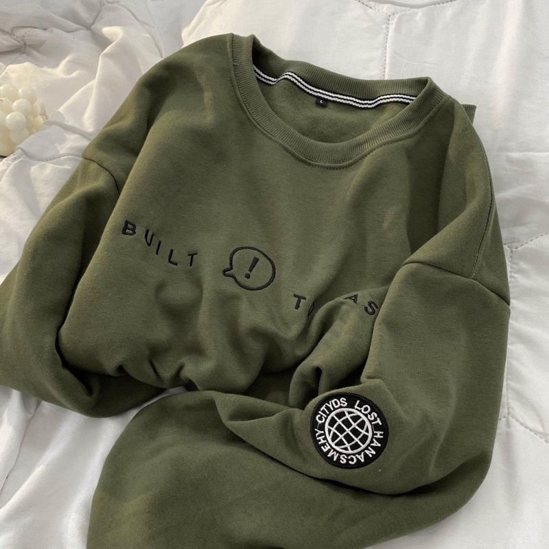 [Mã SKAMFSW175 giảm 10K đơn 50K] [sẵn ] Áo Sweater Chữ Thêu Phong Cách ulzzang nam nữ mặc