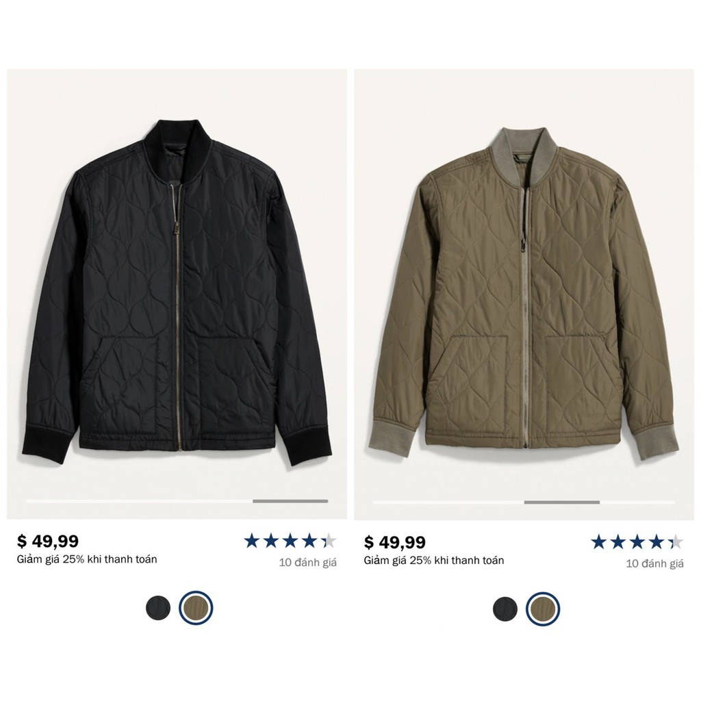 Áo khoác bomber nam OLDNAVY xuất dư