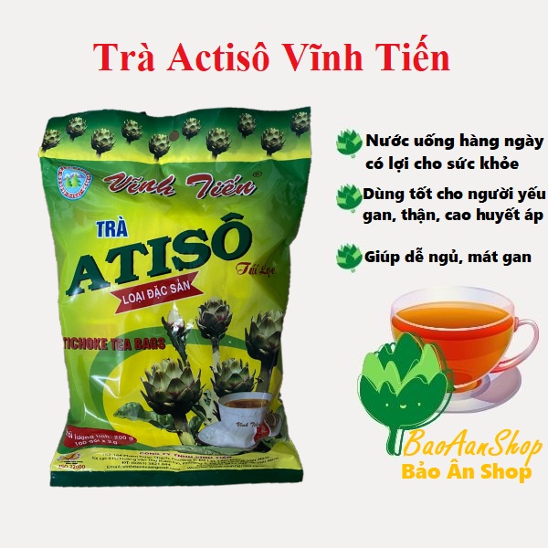 Trà Atiso/Actiso Vĩnh Tiến - bịch 100 túi lọc