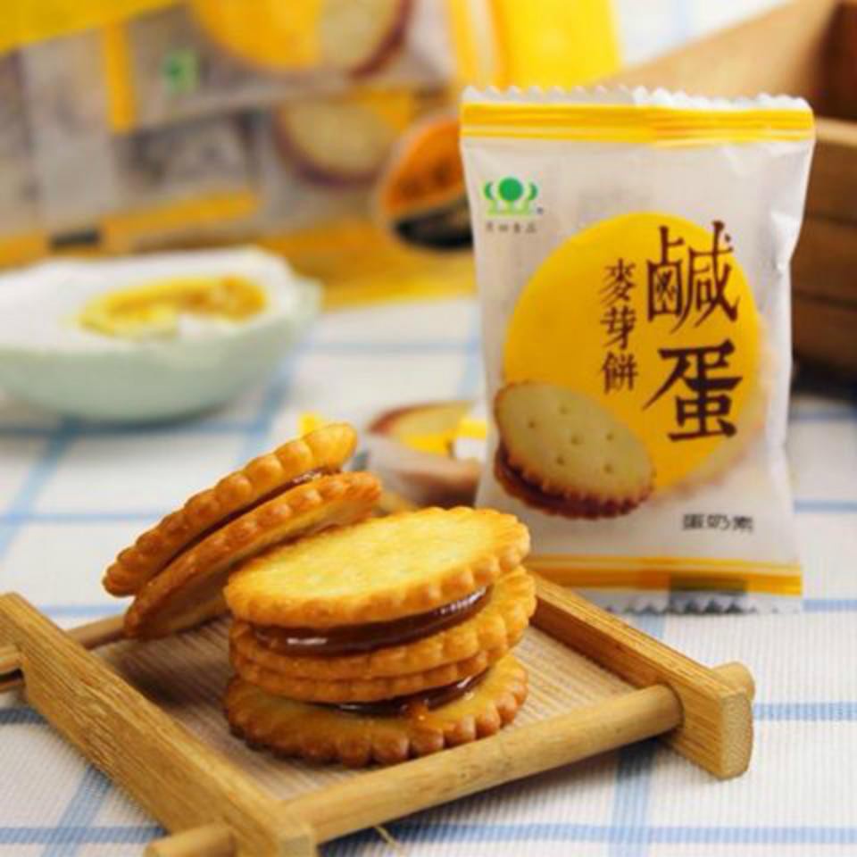 Bánh Quy Trứng Muối Dẻo Đài Loan Gói 180gr
