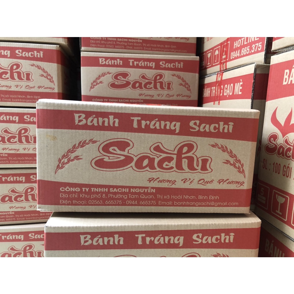Bánh Tráng Gạo Mè Nướng Sẵn Sachi 🌟Thùng 50 Gói Loại 75Gram🌟Bánh Tráng Sachi🌟
