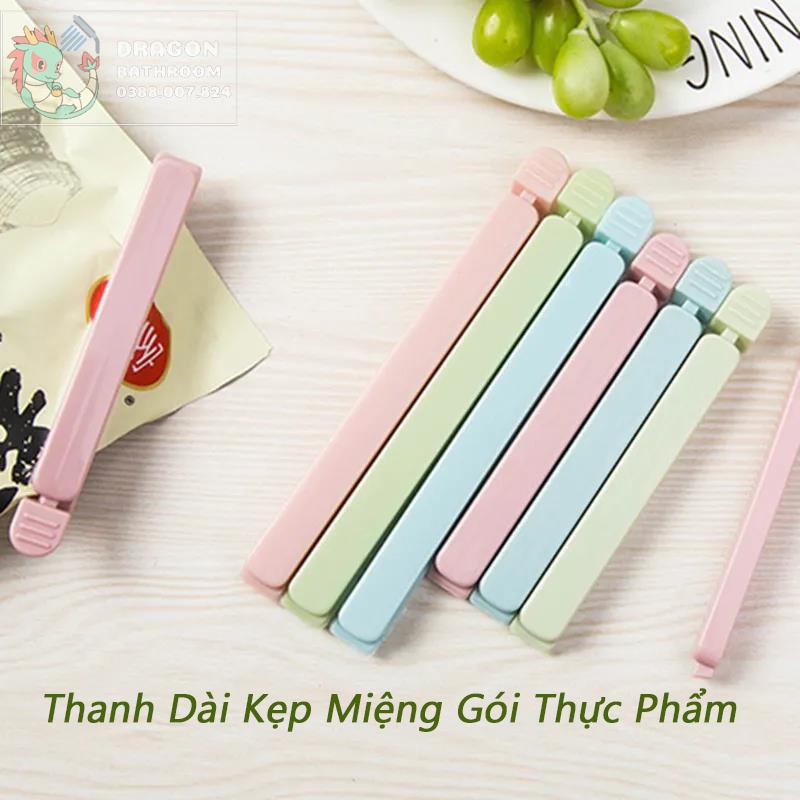 【Hàng Đẹp】Kẹp nhựa niêm phong thực phẩm combo 5 chiếc kẹp bảo quản thực phẩm tiện dụng cho nhà bếp-LO-118