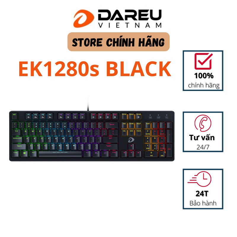 Bàn phím cơ Gaming DAREU EK1280s 104KEY