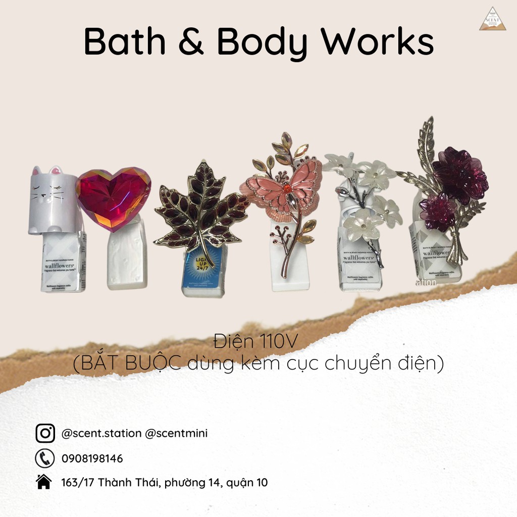 [Điện 110V] Máy cắm khuếch tán tinh dầu Bath &amp; Body Works