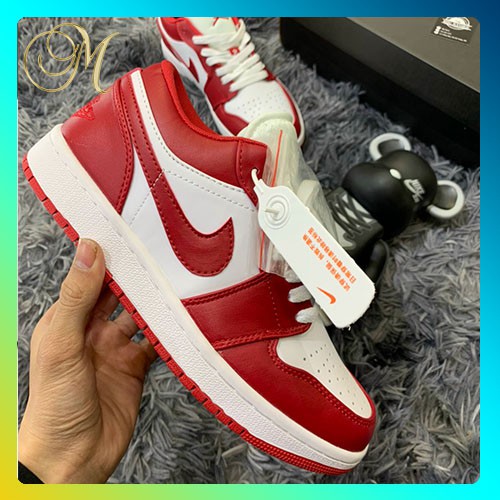 [Hot Trend - giảm giá] Giày Thể Thảo Sneakers JD Low 1,Giày Jordan đỏ trắng cổ thấp