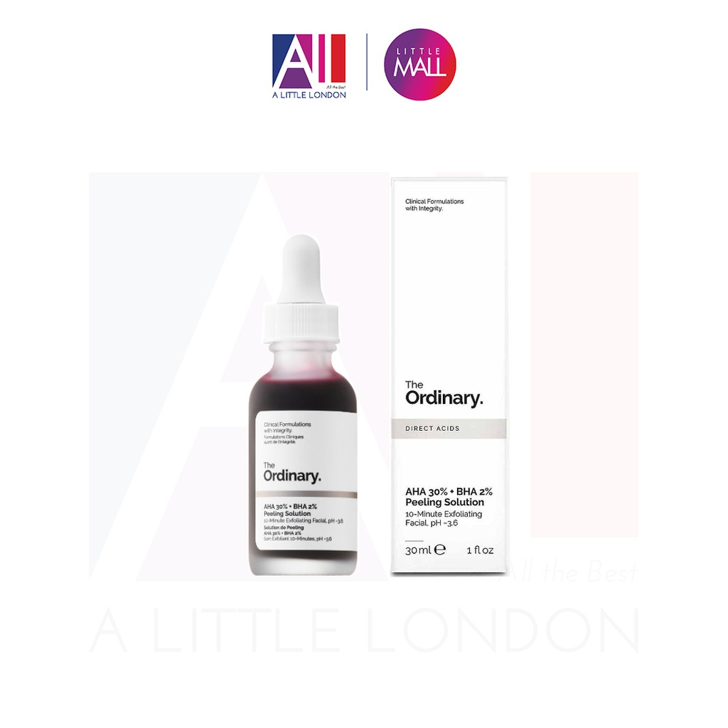 [TOP 1 SHOPEE] Tẩy da chết hoá học The Ordinary AHA 30% + BHA 2% Peeling Solution (Bill Anh)