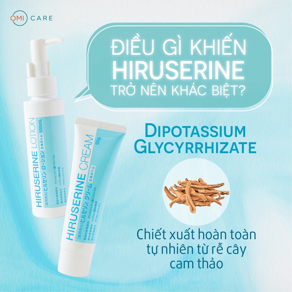 Dưỡng Ẩm Sâu Trắng Da Mờ Thâm Nám Hiruserine Nhật Bản 100g&amp; 50g