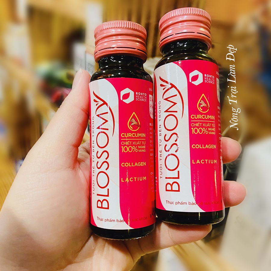 Lốc 10 chai x 50ml Nước Uống Đẹp Da, Cải Thiện Sức Khỏe Blossomy + Tặng Hộp Xếp Blossomy | BigBuy360 - bigbuy360.vn