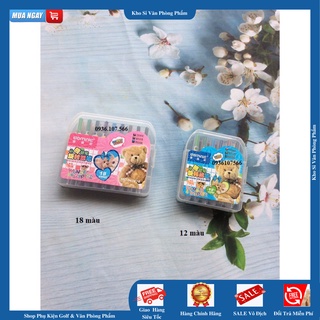 Bút Sáp vặn dominic Hàng Xịn Đẹp 12 màu - 18 màu
