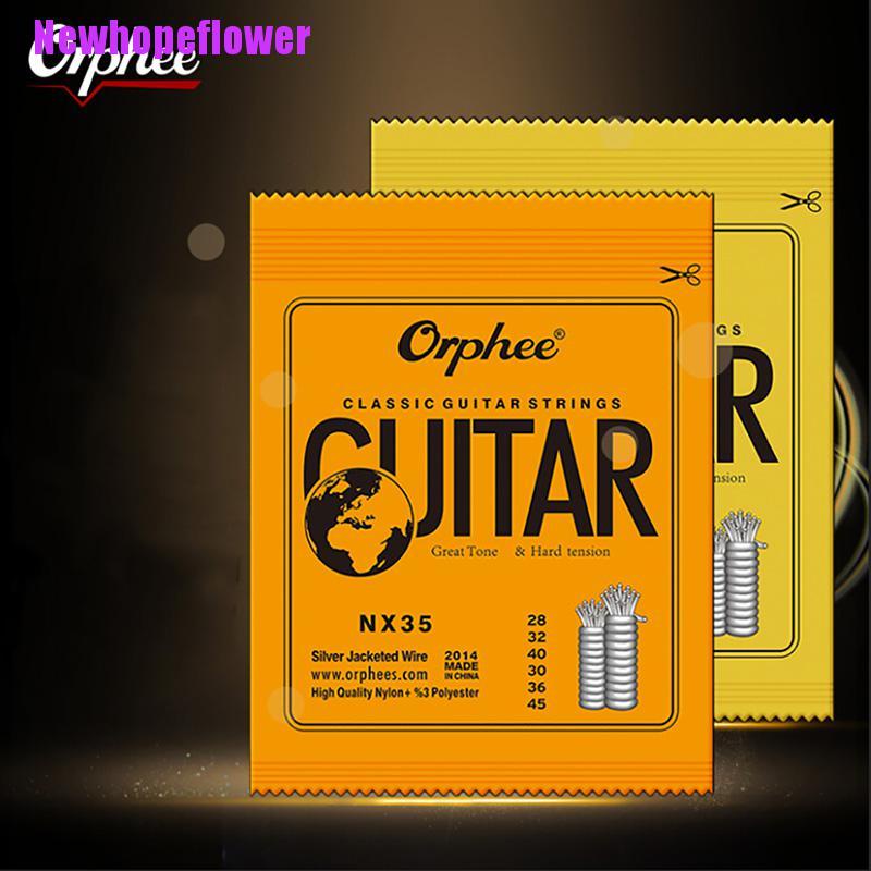 1 Bộ Dây Đeo Đàn Guitar Cổ Điển Bằng Nylon Mạ Bạc Nx