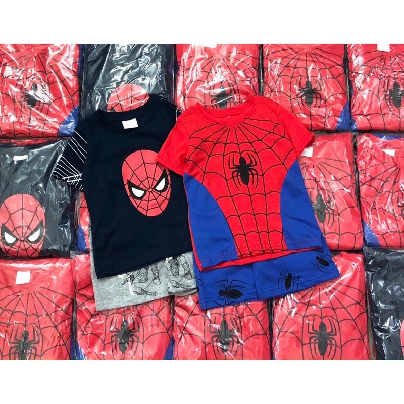 Set 2 bộ nhện chất cotton mềm mát cho bé trai