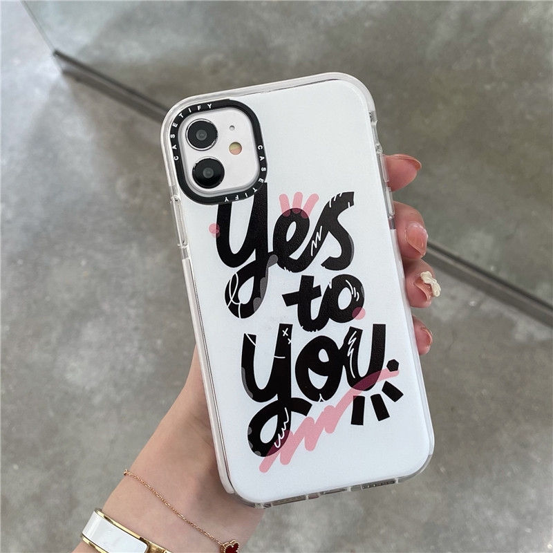 Ốp Lưng Tpu Mềm Họa Tiết Chữ Yes To You Cho Iphone 12 11 Pro Max 6 6s 7 8 Plus Iphone X Xs Max Xr Se 2020