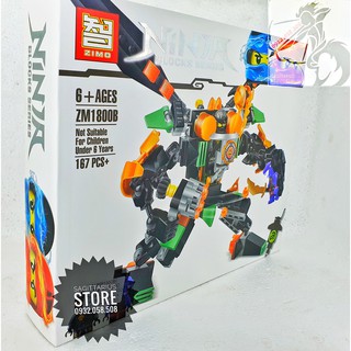 Lego zimo lắp ráp robo ninja - zm1800b