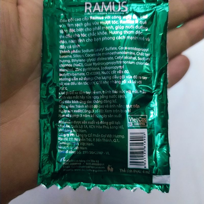 DÂY DẦU GỘI RAMUS  KHÁCH CHỌN MÀU NÓI SHOP HOẶC SHOP GIAO NGẪU NHIÊN Ạ
