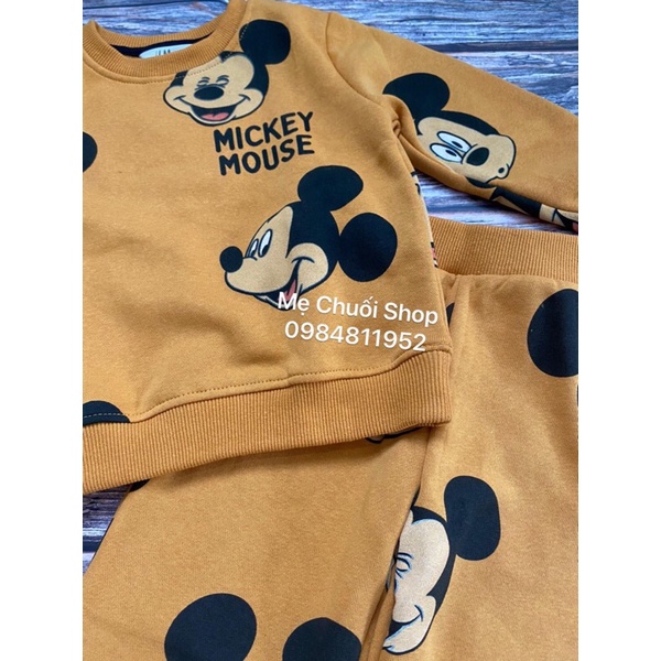 Bộ nỉ HM Mickey cho bé