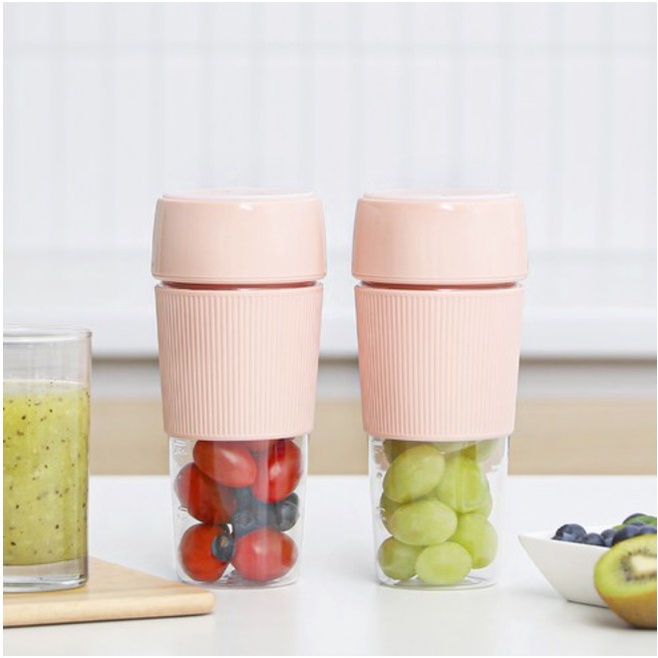 [Hàng Chính Hãng] Máy Xay Sinh Tố Cầm Tay Mini Màu Hồng VOAZ Hàn Quốc