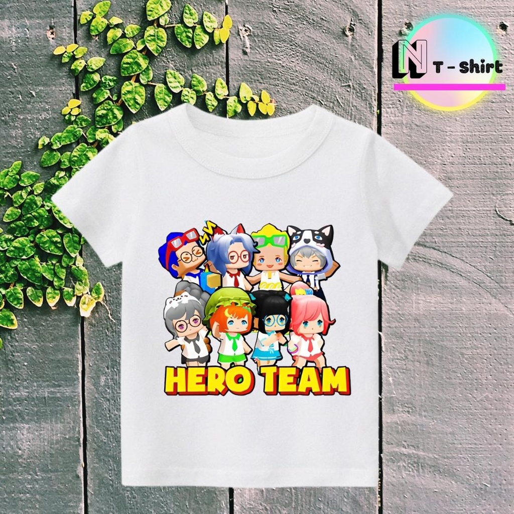 Áo phông trẻ em in hình 𝐇𝐄𝐑𝐎 𝐓𝐄𝐀𝐌, Áo cotton xuất xịn mặc thoải mái NTShirt