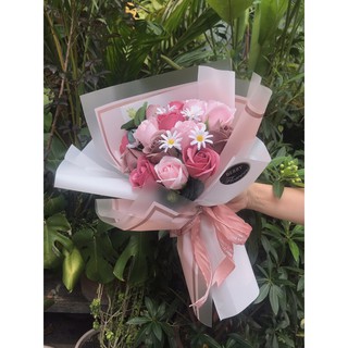 Bó hoa sáp mini mix hoa cúc