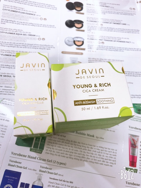 Bộ đôi chăm sóc phục hồi da javin