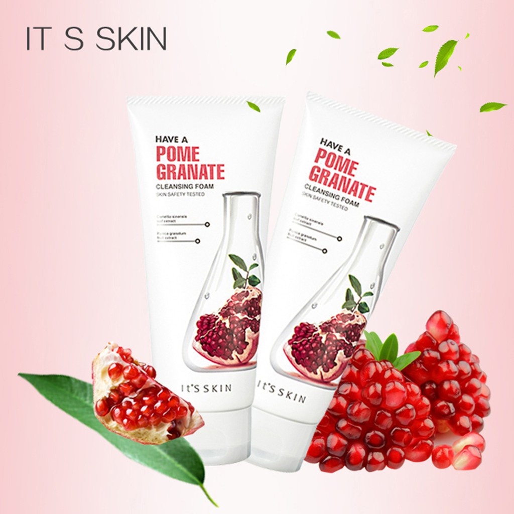 Sữa rửa mặt giúp làm sạch da,se khít lỗ chân lông It's Skin Have a Pomegranate Cleansing Foam 150ml - Lựu