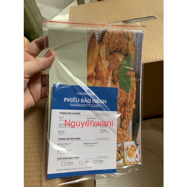 Nồi chiên không dầu Lock&Lock EJF175SLV 4.5L hàng khuyến mãi Morinaga