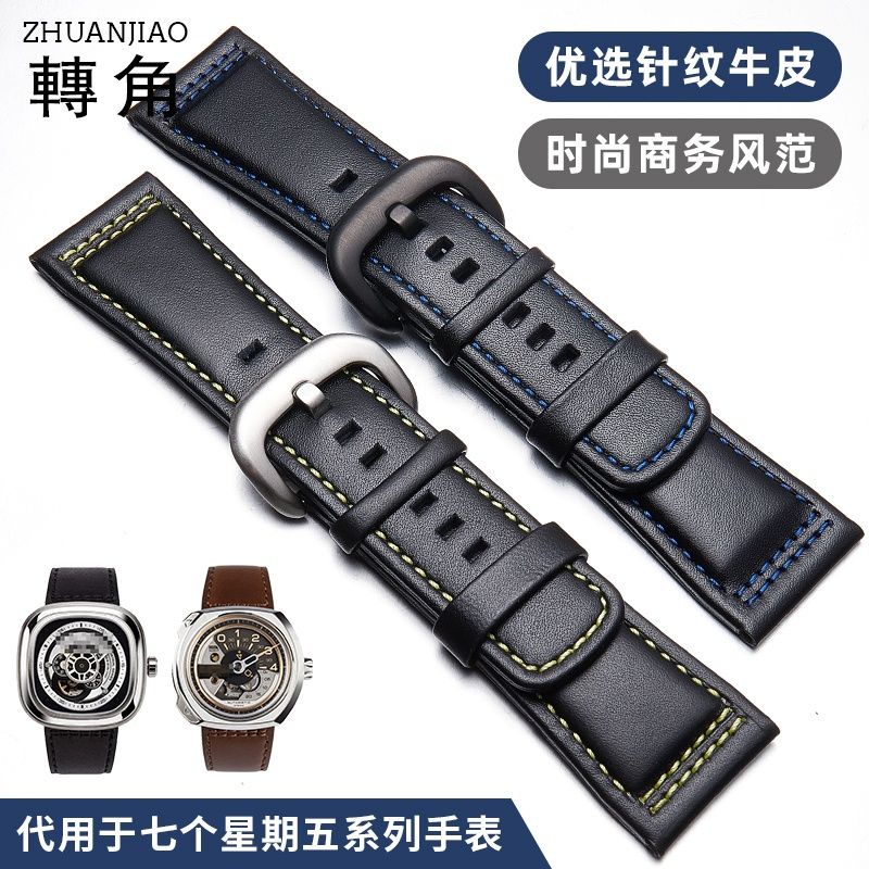 Dây Đeo Bằng Da Thật 28mm Cho Đồng Hồ Seven Fridaies