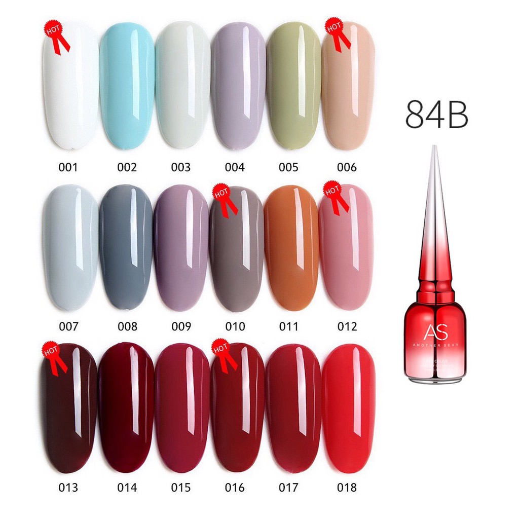 Set 84B bảng 84 màu - AS nhọn (màu 01=>18) | chai đỏ