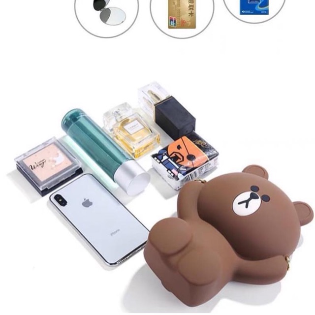 TÚI ĐEO CHÉO GẤU BROWN CAO CẤP