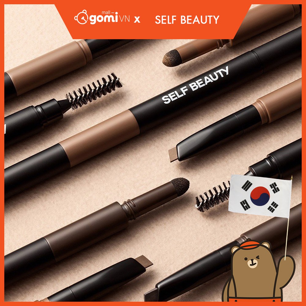 Chì Kẻ Mày 3 Trong 1 Self Beauty Glamup 3 In 1 Eyebrow GomiMall